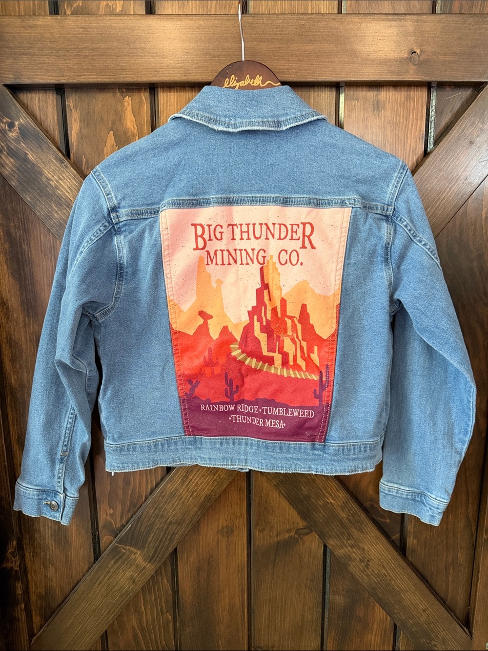 Disney Big Thunder Mountain Railroad Denim Jacket, Size 13